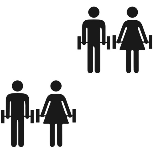 Stücke gym wandtattoo - stücke,