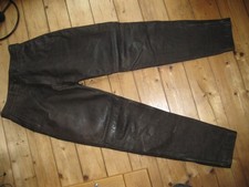 Motoradhose Lederhose antikbraun 46 -alt-