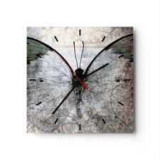 Modern Wanduhr 30x30cm Quadrat