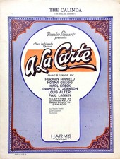 The Calinda Sheet Music A La