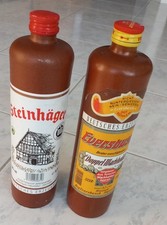 2 leere Steingut-Flaschen 0,7l