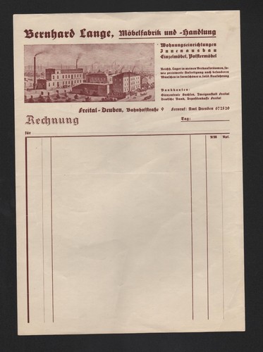 Freital deuben rechnung 1932 - rechnung,