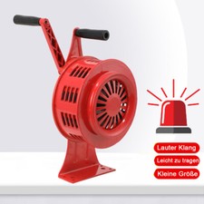 120dB Handsirene Mainanuell betätigtes Sirenenhorn Aluminiumgehäuse Handkurbel