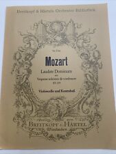 Mozart Laudate Dominum aus Vesperae solennes de Confessore Cello alte Noten