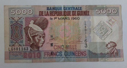 Banknoten guinea 5000 francs - -,