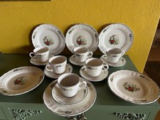 Royal Tudor Poinsettia Weihnachten Kaffeeservice Kaffeegeschirr