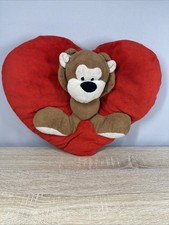 Herzkissen mit Kuscheltier, Kissen für die Liebsten, Kuschelkissen Geschenk