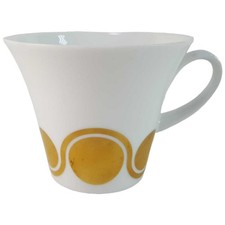 Kaffeetasse Tasse Golddekor Hutschenreuther weiß braun