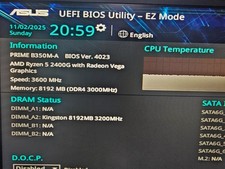 ASUS Prime B350M-A Mainboard Bundle AMD RYZEN 5 2400G 3,6GHz 8GB-DDR4 RAM
