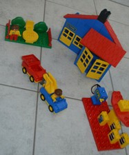 Lego vintage Duplo Gas Station Werkstatt Zapfsäule Tankstelle 2657 Abschlepper