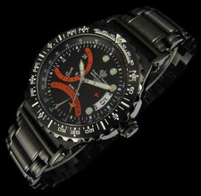 Dual time herrenuhr - herrenuhr, edelstahl