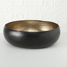 Dekoschale 35 cm Schwarz Schüssel Design Obstschale Deko Etagere Korb