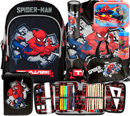 Spiderman schulranzen set - schulranzen,