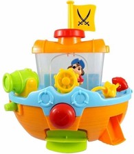 Kinder Piratenschiff Boot Badespielzeug Kleinkinder interaktive Wasserspielkanone & Schaufel