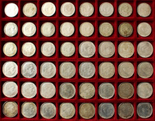 Sammlung 48 Münzen Silber 549
