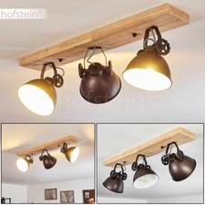 Holz/schwarz Decken Lampe