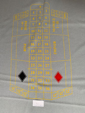 Roulette Tuch Schurwolle  grau Roulettetuch französisches  142cm x 136cm casino