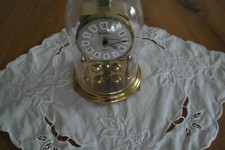 Kaminuhr Tischuhr goldfarbig Marke Kundo Drehpendeluhr Quarzuhr 70er Jahre