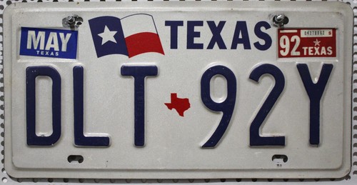 Texas nummernschild usa auto - texas,