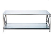Edler Couchtisch aus Glas und