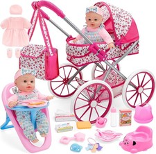 Puppenwagen Spielset mit