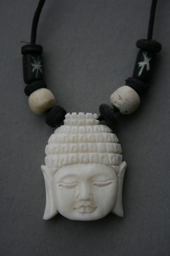 Buddha kopf anhänger kette - buddha,