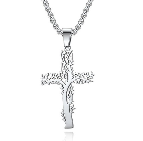 Silber kreuz anhänger - anhänger, mit