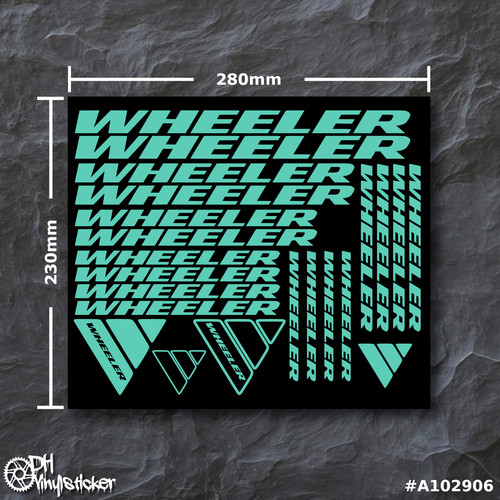 Wheeler stickersatz mint - wheeler,