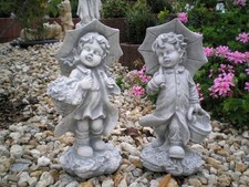 Steinfiguren "Christiane & Christian" Steinguss, Menschen, Skulptur, Gartenfigur