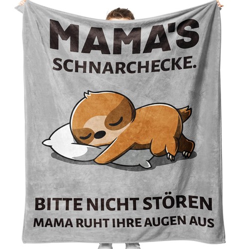 Mama kuscheldecke flanell - mama,