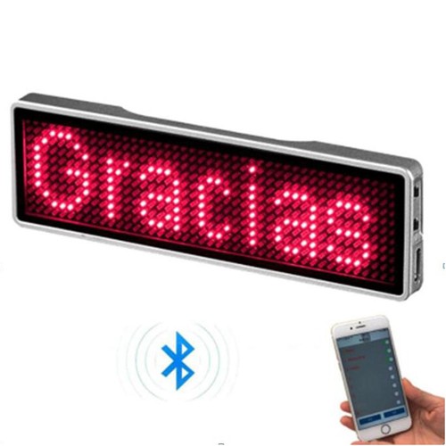 Bluetooth namensschild led - namensschild,