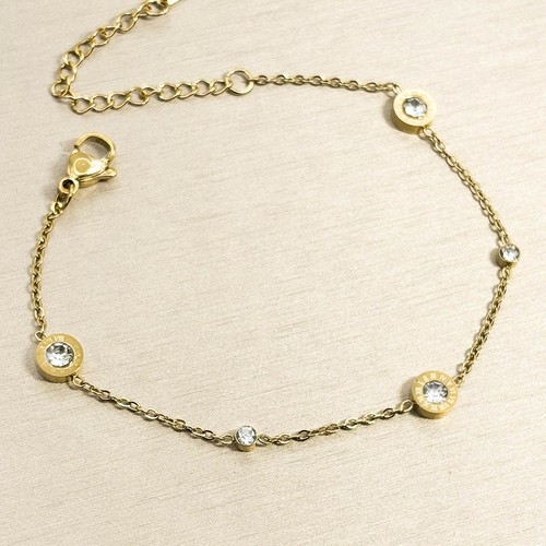 Damen armband edelstahl gold - armband,