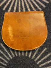 Vintage Courréges Paris Geldbörse Leder Braun Damen Portemonnaie Patina Edel