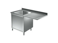 Spülcenter 1200 x 700 für Spülmaschine Gastro Spüle Spültisch mit 1 Becken links
