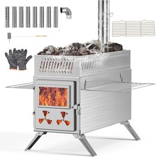 Begonia.K Saunaofen Sauna-Holzofen Klappholzkohle Brennholz Zelt Heizung Öfen