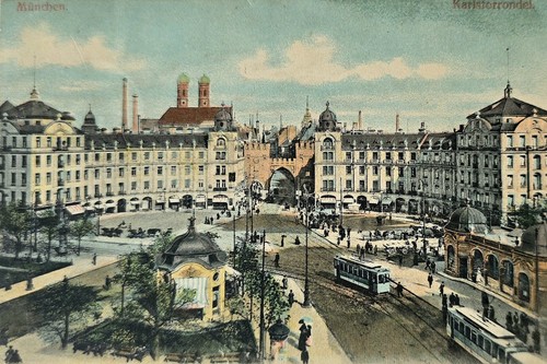 München karlsplatz - ak,