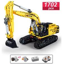 CaDa C61082 W Technik  1:20 Raupen Bagger 1702 Teile RC Bausteine Ferngesteuert