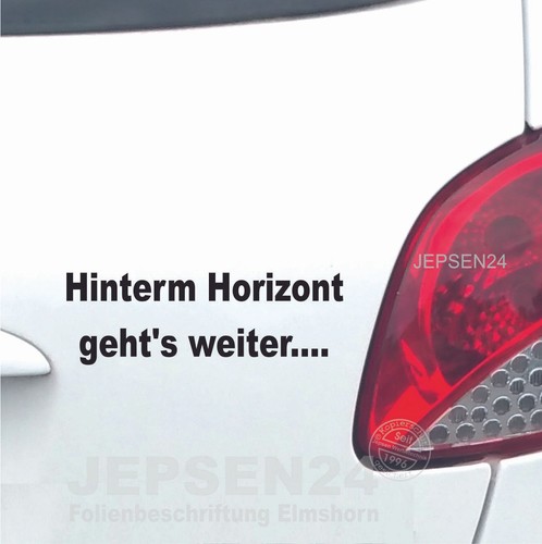 Aufkleber hinterm horizont - hinterm,