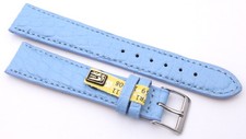 Uhrenarmband 19mm /16mm Louisiana echt Alligator made GERMANY türkis Krokoband