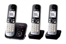 * Panasonic KX-TG6823GB DECT-Schnurlostelefon mit Anrufbeantworter (3 Mobilteile