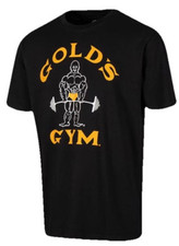 Golds Gym Muscle Joe T-Shirt Herren Schwarz Größe L 