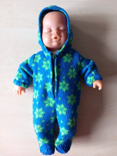 Babypuppe schlafend ski anzug - babypuppe,