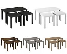 3-tlg. Holz Couchtisch Set