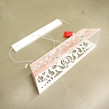 IMPRESSIONEN LIVING Deckenleuchte weißem Antifinish verzierter Schirm