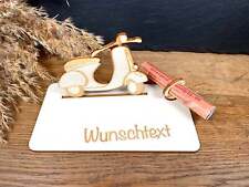 Geldscheinhalter Vespa personalisierbar Roller 50ccm Motorrad Schwalbe Mofa