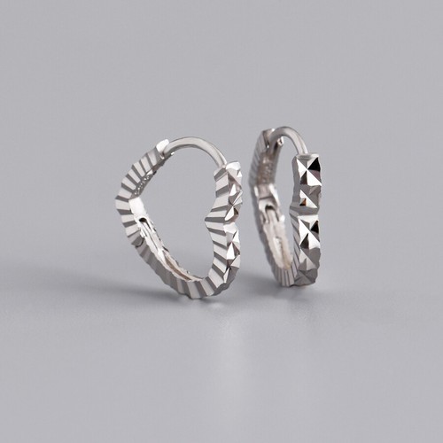 Creolen herz sterling silber - creolen,