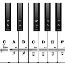 Klaviertastatur Aufkleber