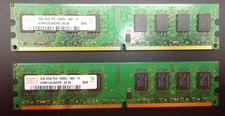 Hynix 4GB (2x2GB) DDR2 HYMP125U64CP8-S6 AB 2Rx8 PC2-6400U-666-12 #R1183