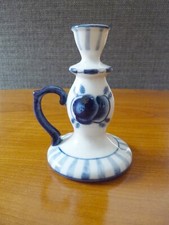 Kerzenleuchter  blaue Blume  - Gzhel  Made in USSR