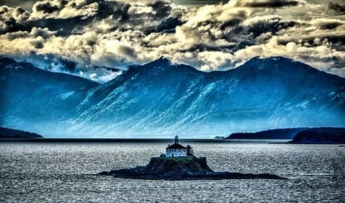 Wandbild mud bay alaska - wandbild:,